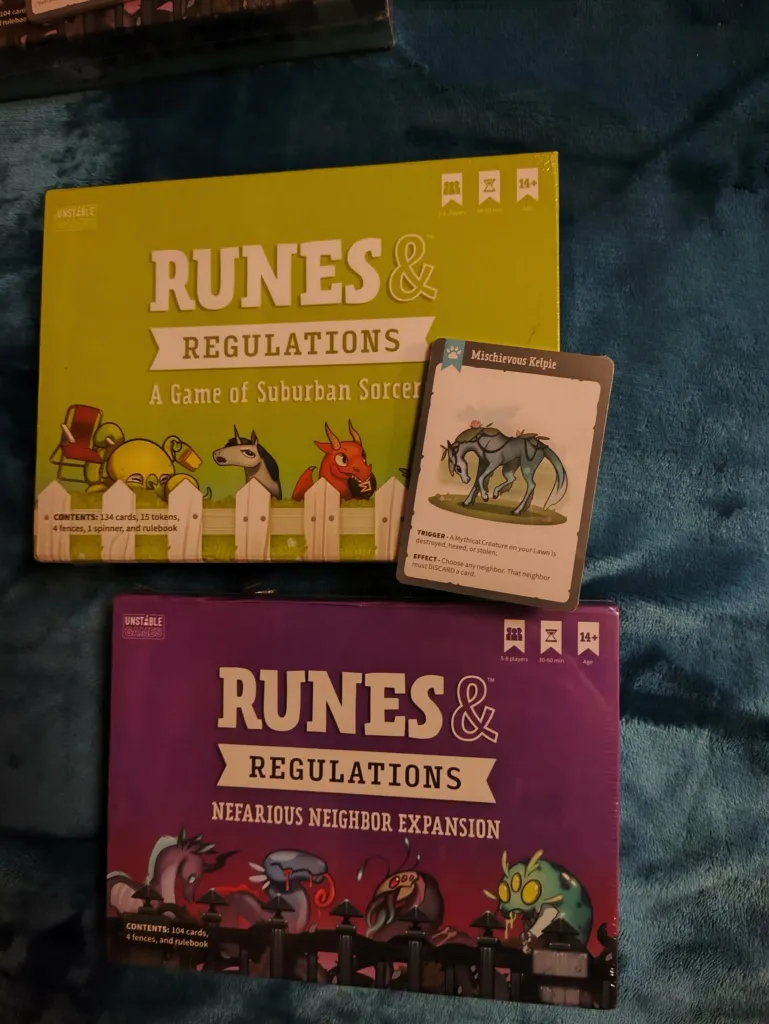 Runes & regulations + Nefarious Neighbor kiegészítő - Kickstarter edition